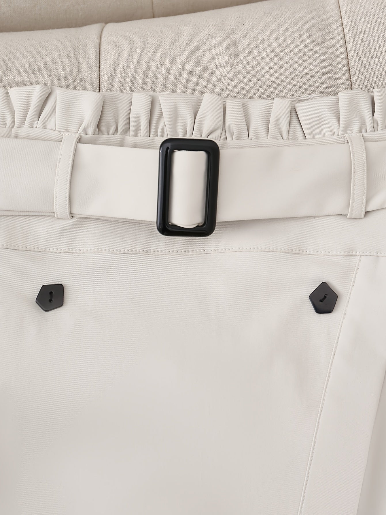 Conjunto de ropa de trabajo para mujer con chaqueta de manga larga y falda con abertura en poliéster