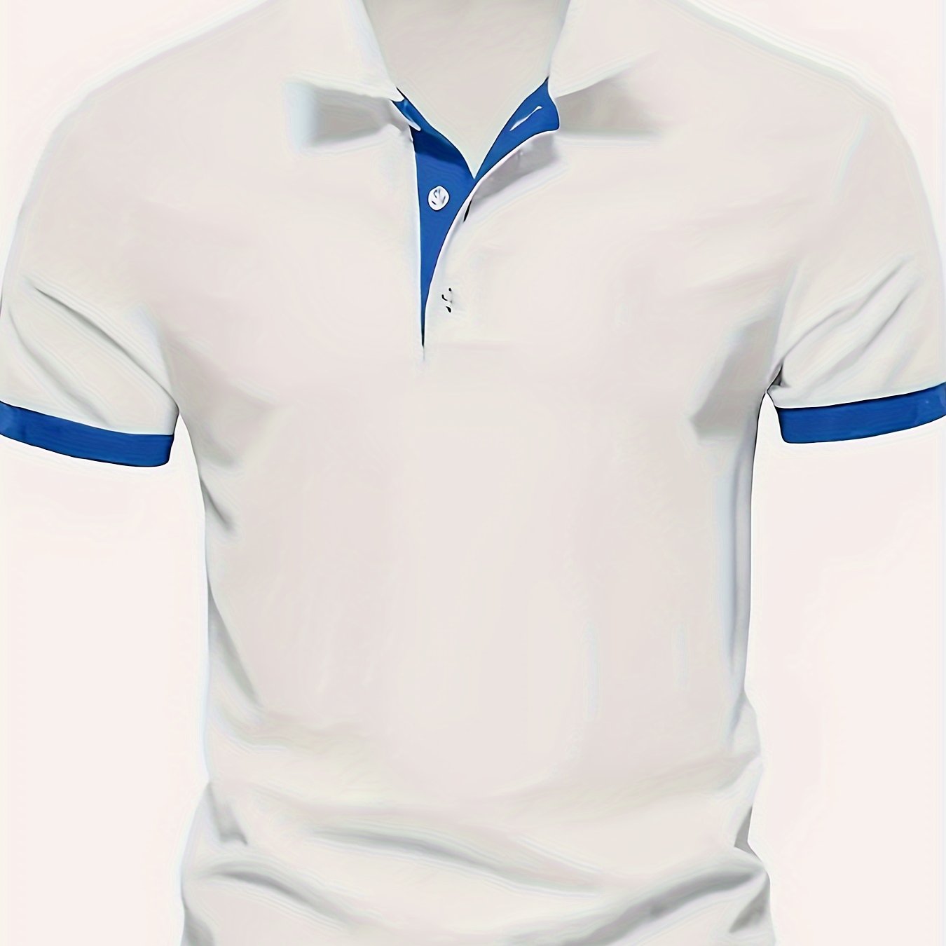 Katta o'lchamdagi erkaklar uchun qisqa yengli tor kesimli golf ko'ylagi.