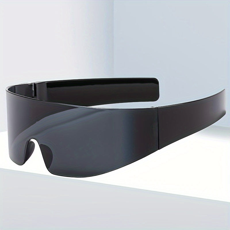 Yagona dizayndagi erkaklar va ayollar uchun rimless, oynali quyosh ko‘zoynaklari velosipedda, plyaj partiyalarida va moda uchun mo‘ljallangan, bir qismli