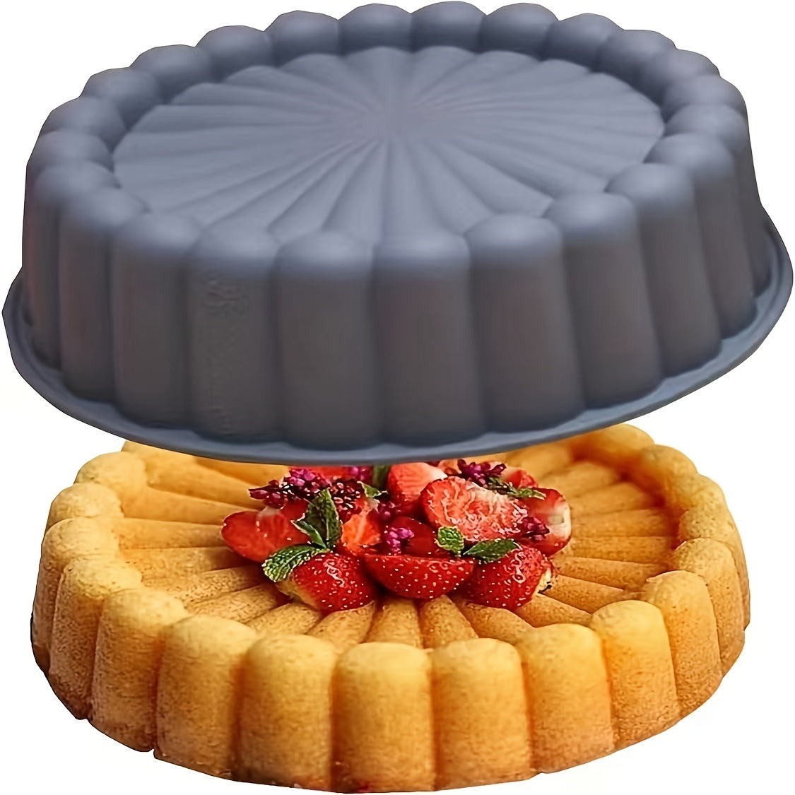 Multi-Purpose 19.99cm Silicone Cake Mold Nonstick for Baking and Celebrations