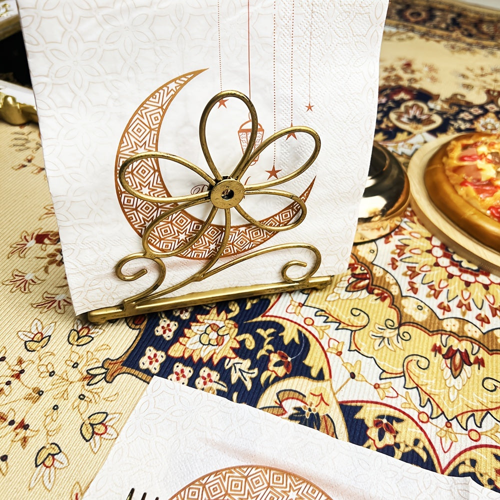 20 Disposable Paper Towels Ramadan Decorations Moons Lanterns 33cm for Parties