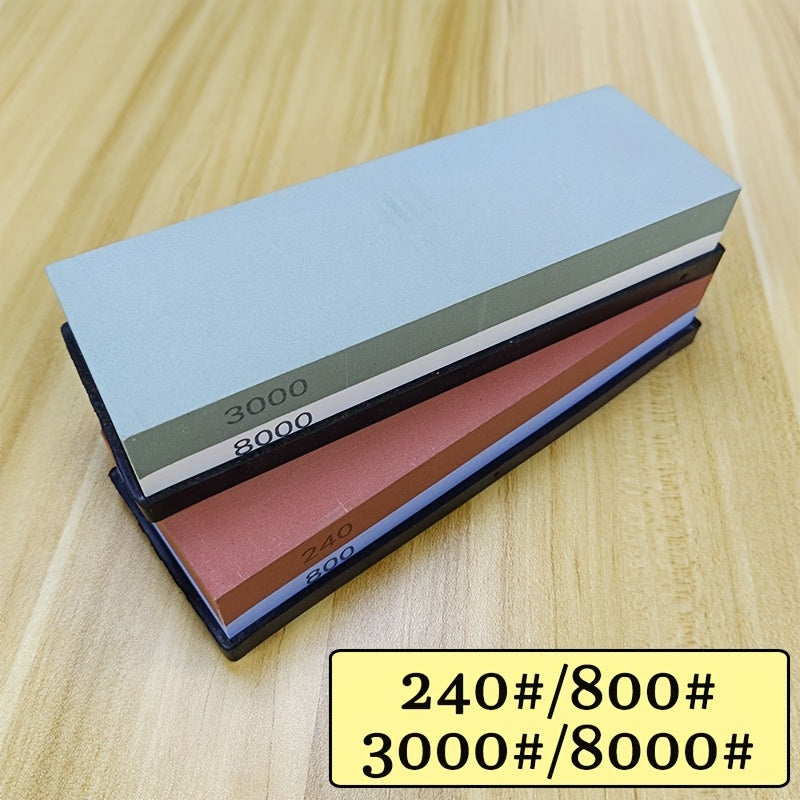 Afilador de cuchillos de doble cara con piedra de agua para un afilado de precisión