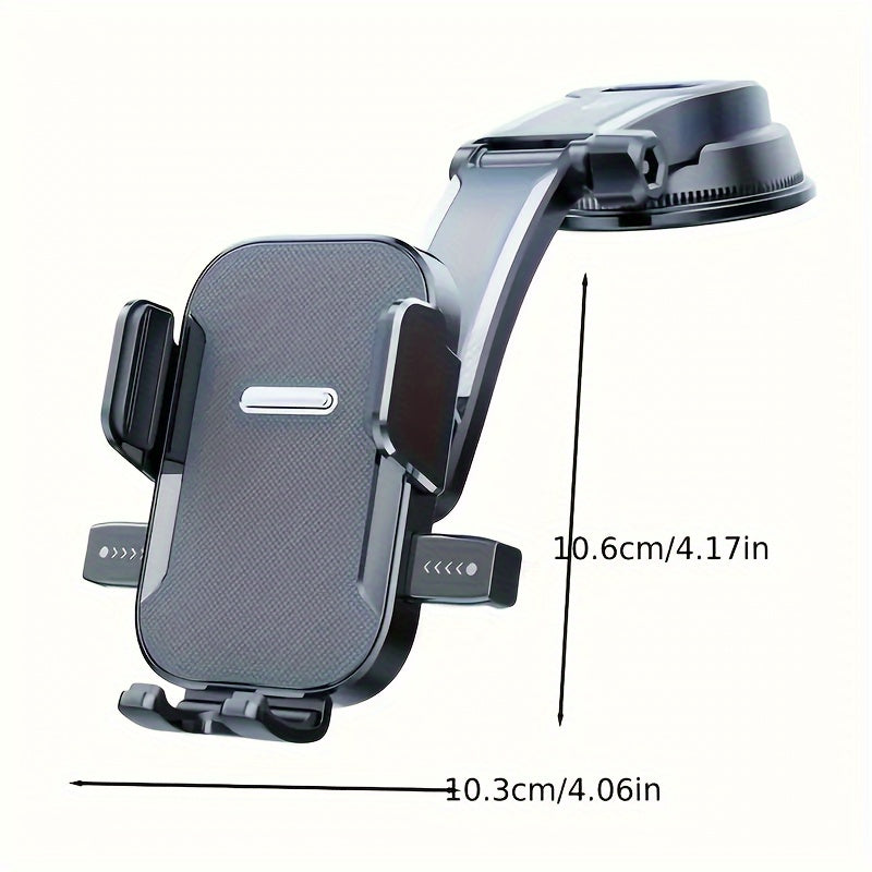Soporte universal para teléfono de coche, soporte de tablero de ABS, rotación de 360°, configuración con una sola mano