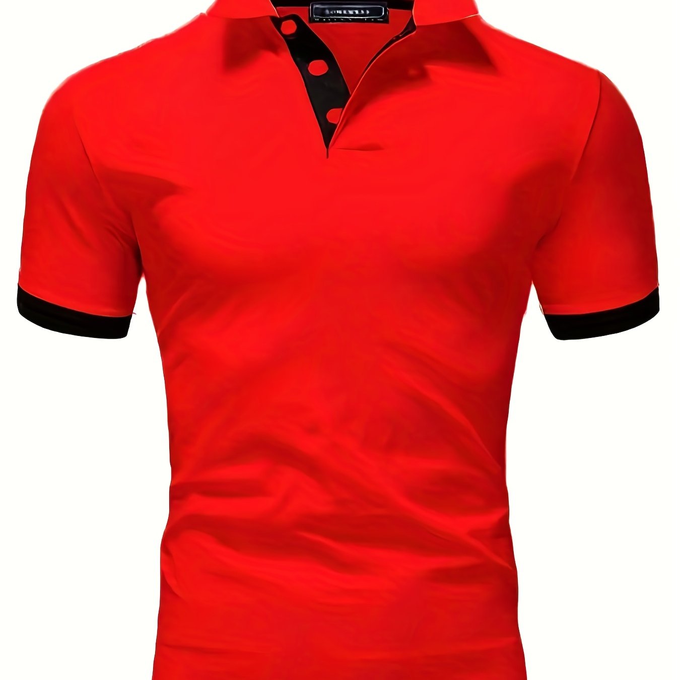 Katta o'lchamdagi erkaklar uchun qisqa yengli tor kesimli golf ko'ylagi.