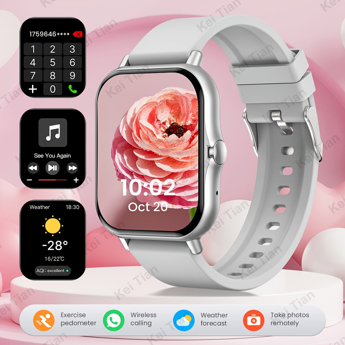 Unisex Smartwatch with Wireless Calling and Sports Features 1.83 Inch TFT Screen
