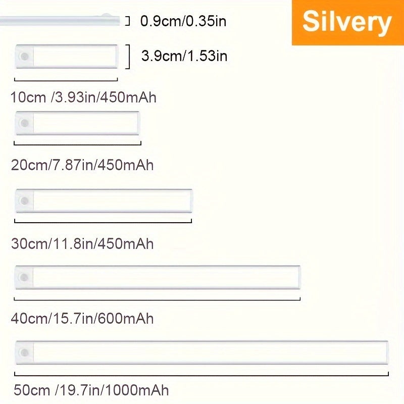 2 Ta'kidlanadigan Ostki Shkaf Yoritgichlari, Harakat Sensoriga ega, 3 Ta Rang Harorati, Magnit O'chirish funksiyasi, Shkaf va Oshxona Yoritgichi uchun mukammal. Shuningdek, Poydevor va Ombor uchun Simsiz Stolda Yoritgich sifatida ham foydalanish mumkin.