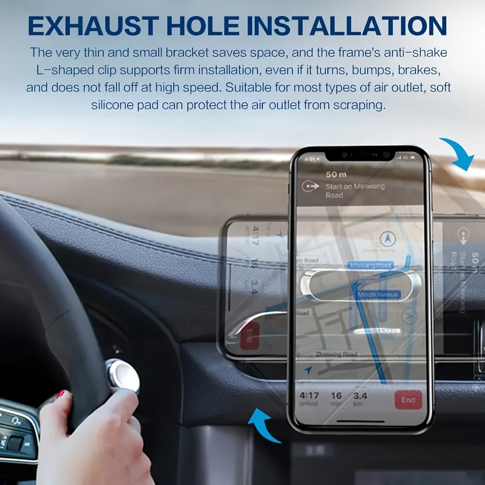 Universal Magnetic Car Mount Aluminum Alloy Waterproof Shockproof 360° Adjustable