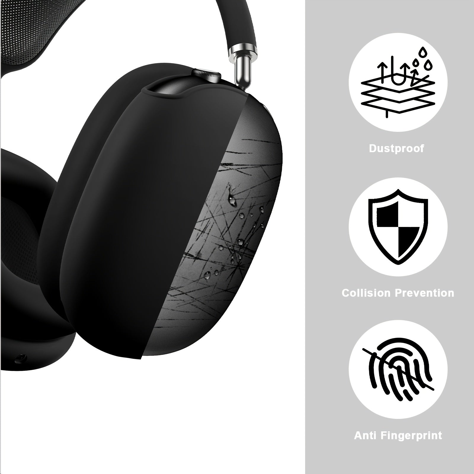 Fundas de silicona para auriculares AirPods Max antirayaduras, a prueba de polvo y golpes, en varios colores