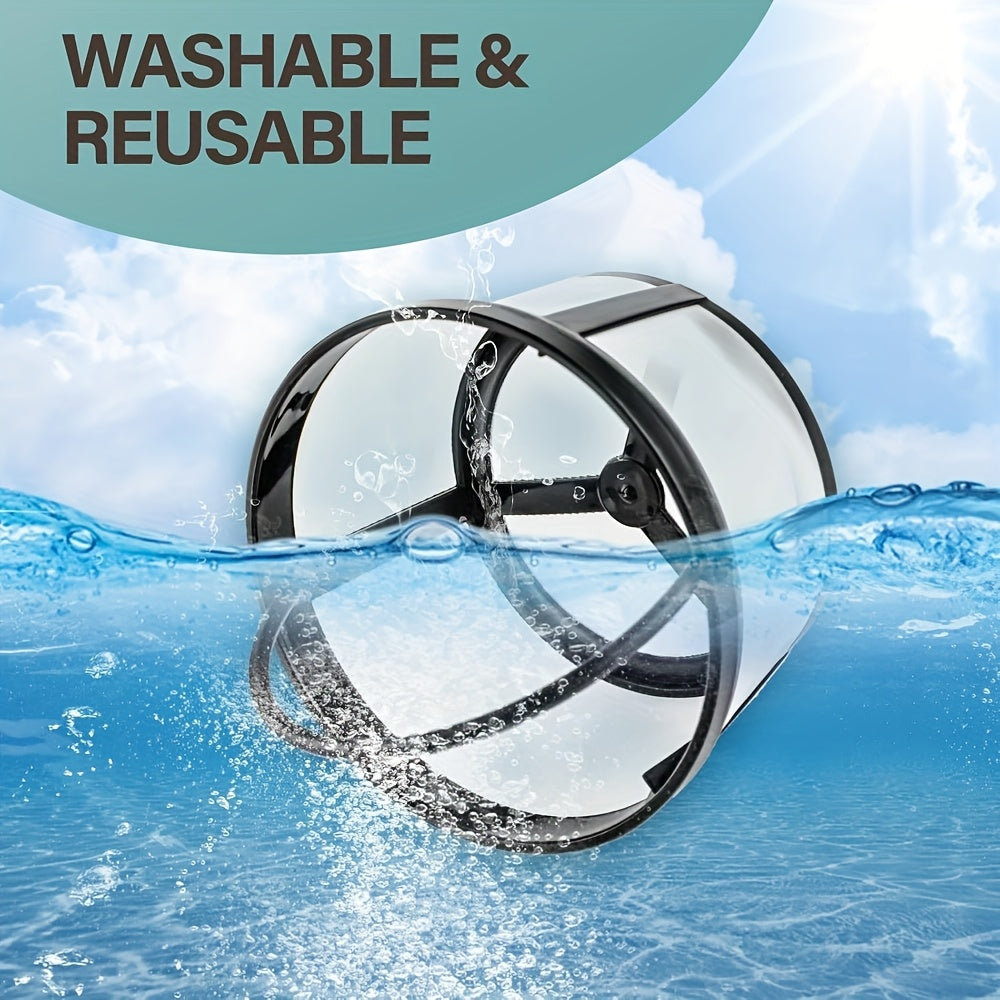 Reusable Coffee Filter Basket for Coffee Makers, 1/2 Pack, Silvery