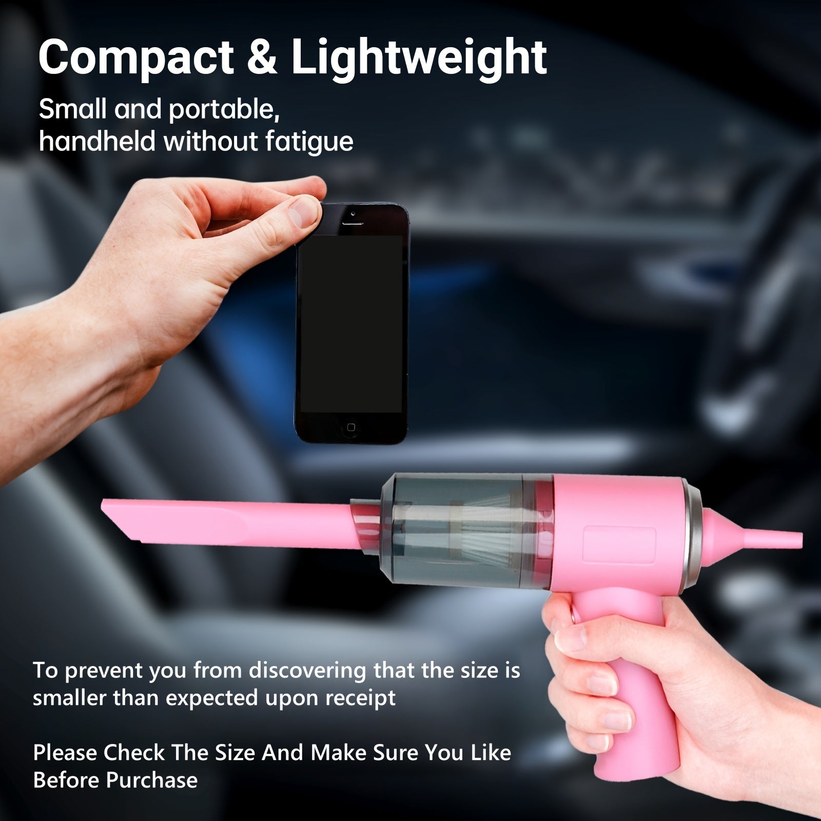 Ручной автомобильный пылесос беспроводной, всасывание пыли, 1200мАч, 35Вт, сухой и влажный