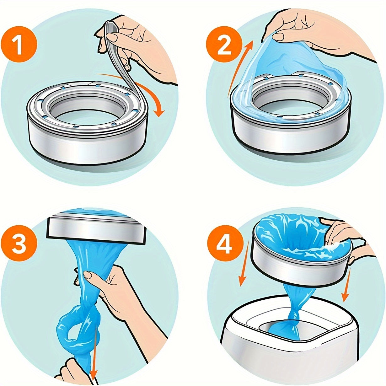 Diaper Pail Refills for Diaper Genie Angelcare Munchkin 1 4 6 Pack