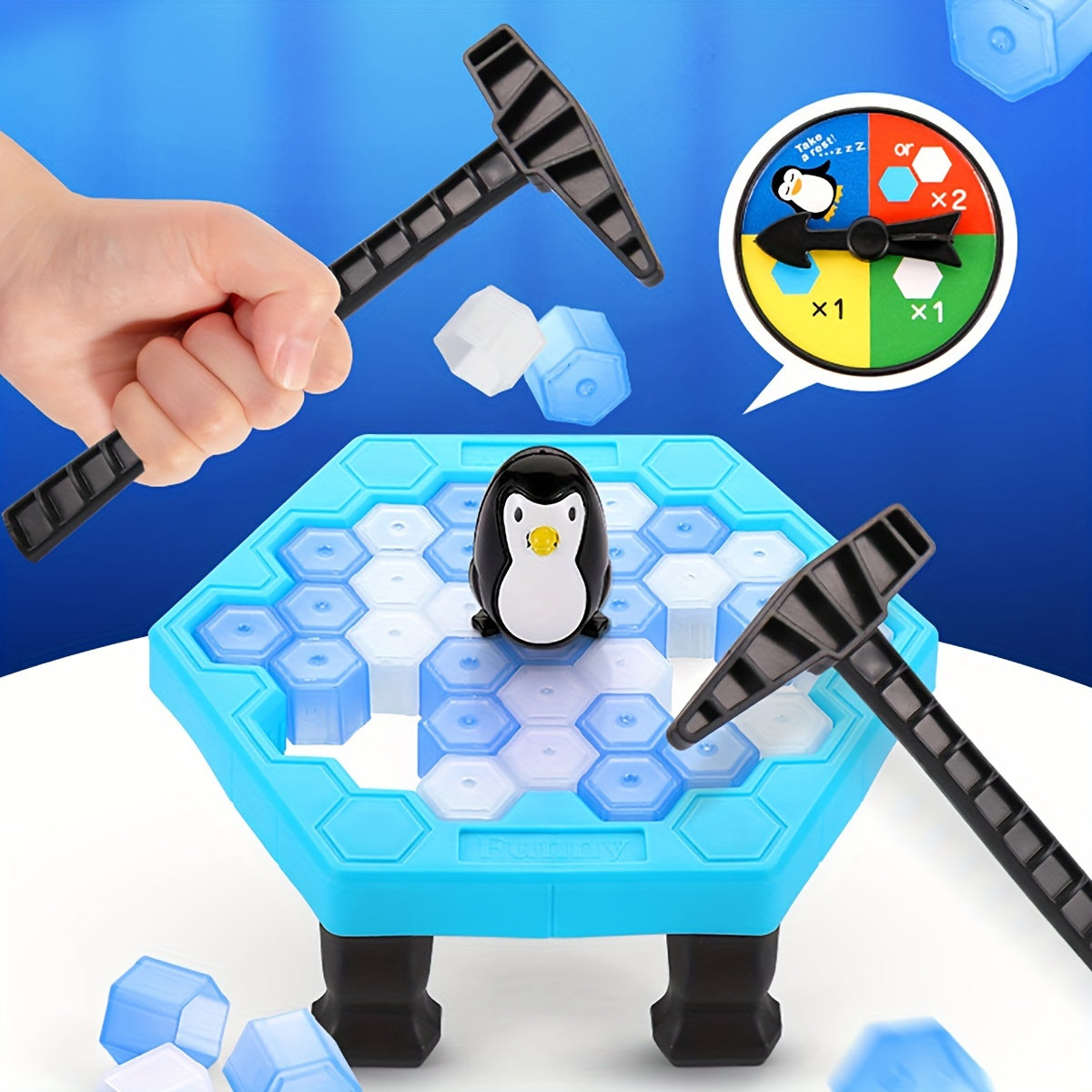 Educational Family Board Game for Kids Ages 3 Plus Penguin Rescue Plastic Durable Non-Toxic