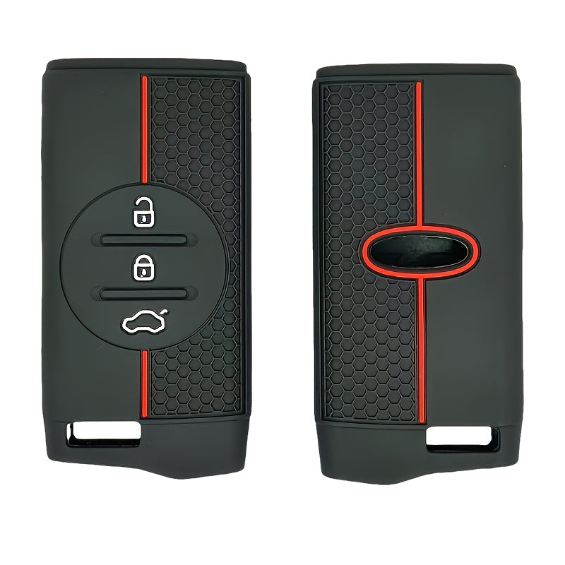 Silicone Car Key Fob Cover Scratch-Resistant Anti-Slip for SUV and Sedan