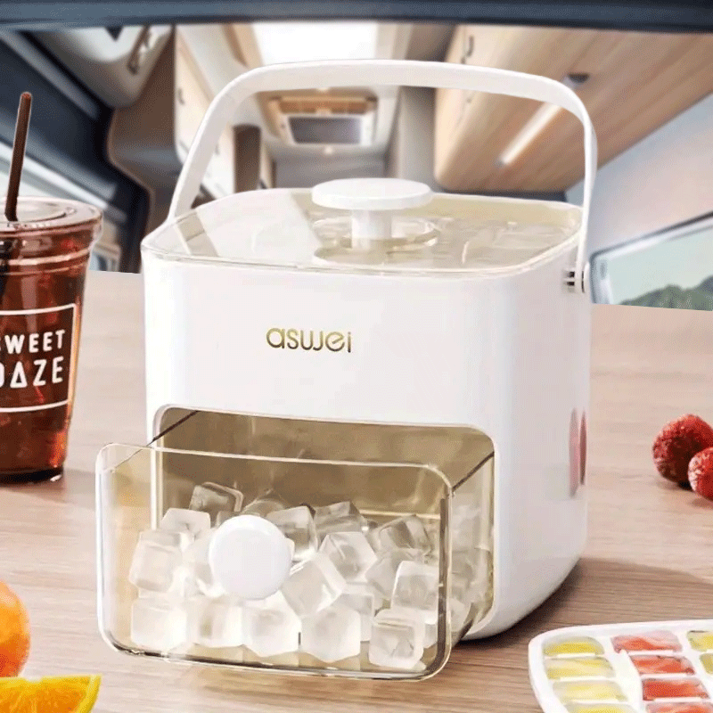 Manual Ice Maker - Dual Layer, Produces 48 Ice Cubes, Large Capacity