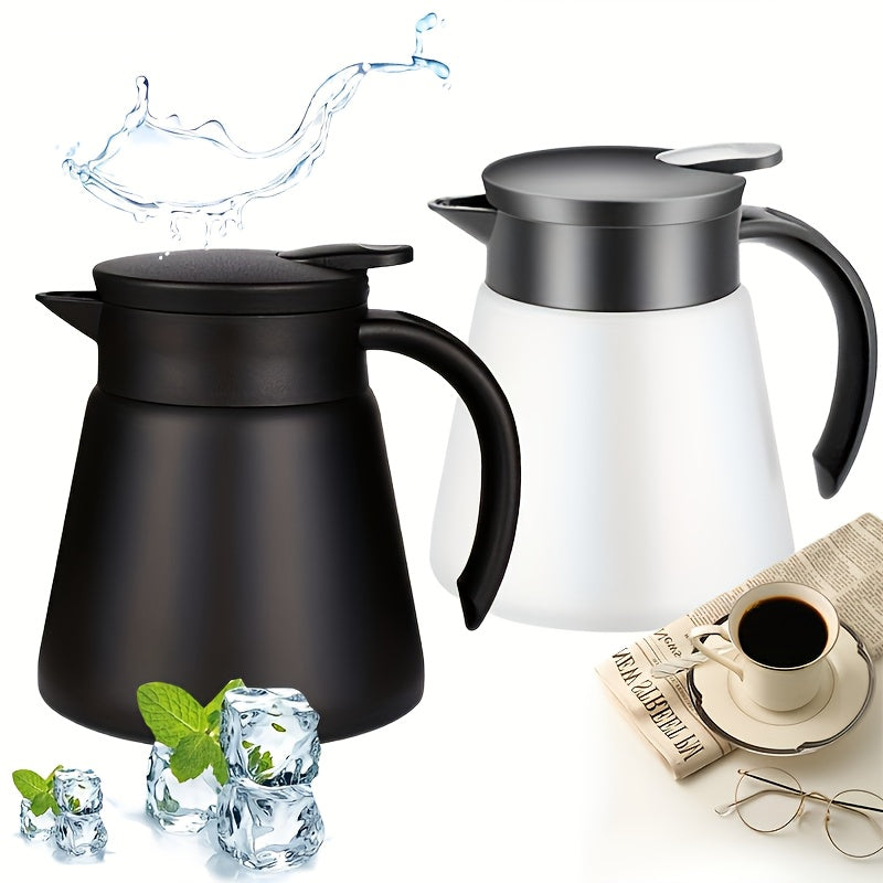 Insulated Stainless Steel Teapot 600/800ml Large Capacity Easy to Clean