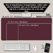 Большой белый коврик для мыши в стиле укиёэ с нескользящей резиновой основой 89,92x39,88 см