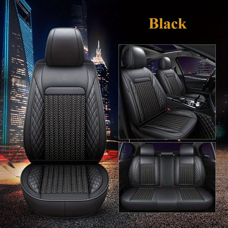 Универсальные многоцветные чехлы для автомобильных сидений на пятиместный автомобиль всесезонные дышащие