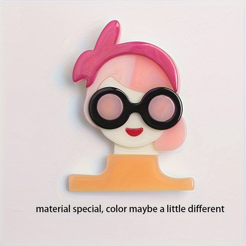 Acrylic Brooches for Women Cute Elegant Punk Fashion Accessories