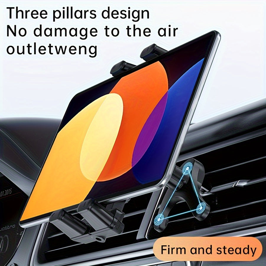Universal Car Air Vent Tablet Holder Adjustable Stand for 17.78cm to 32.77cm Devices Durable ABS