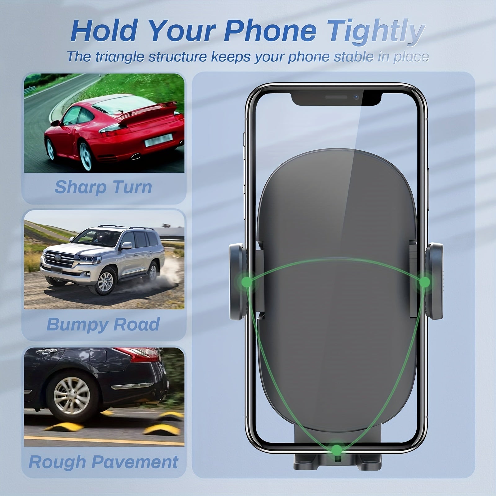 Universal avtomobil, yuk mashinası telefon o‘rnatgich tutqich, uzoq gooseneck bilan, kuchli yopishqoq