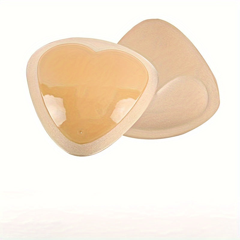 Women's Black Push-Up Triangle Chest Pads Adhesive Stick-On Bra Enhancers