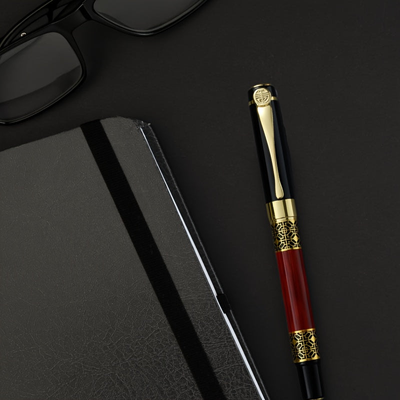 Металлическая шариковая ручка с карманным зажимом и откидным колпачком для офиса и школы