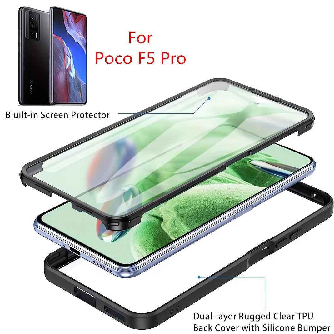 360 Full Body Shockproof Phone Case for Xiaomi POCO Series with Built-in Screen Protector