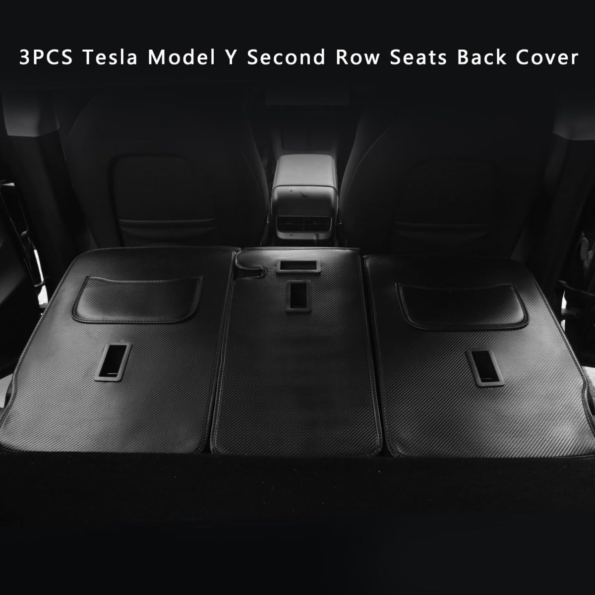 2nd Row Faux Leather Seat Cover Protector All-Weather for Tesla Model Y
