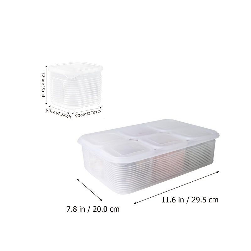7pcs Food Storage Containers with Lids - Leakproof, Stackable, Freezer Safe
