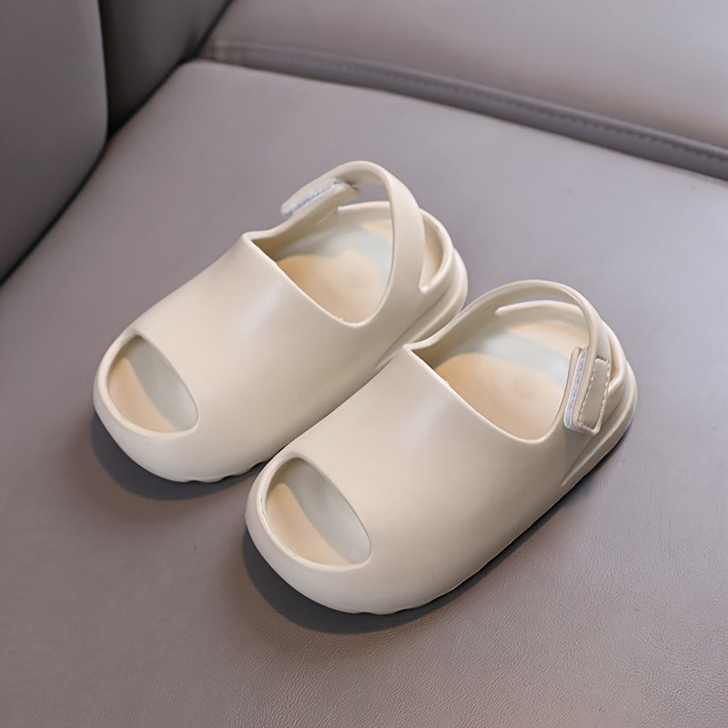 Детские тапочки-слипоны из EVA для мальчиков и девочек, для дома и улицы, повседневные, однотонные