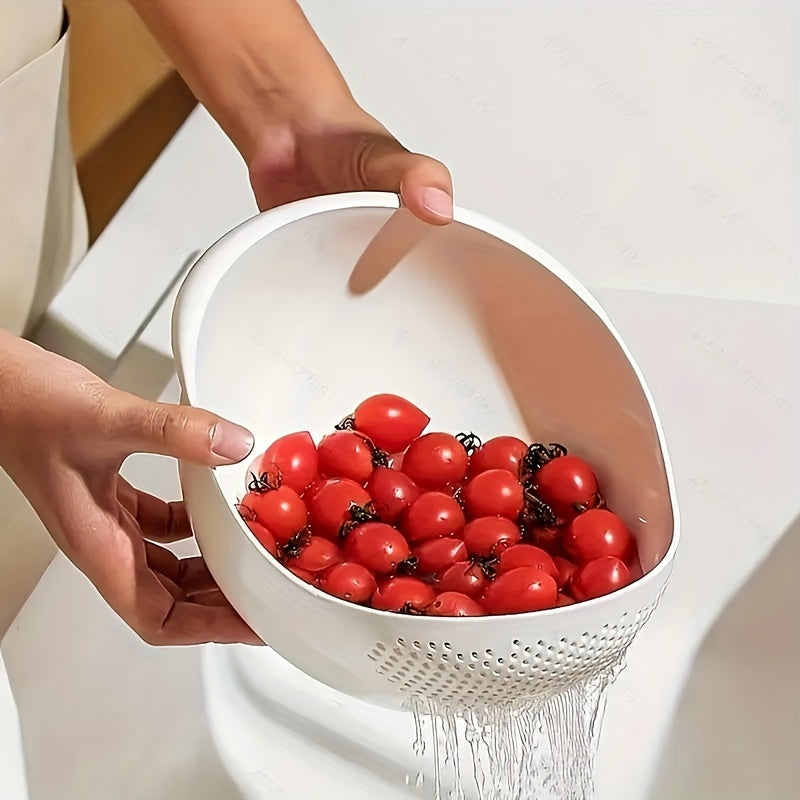 Multifunctional Kitchen Washing Basket Basin for Vegetables Fruits Pasta Rice Strainer