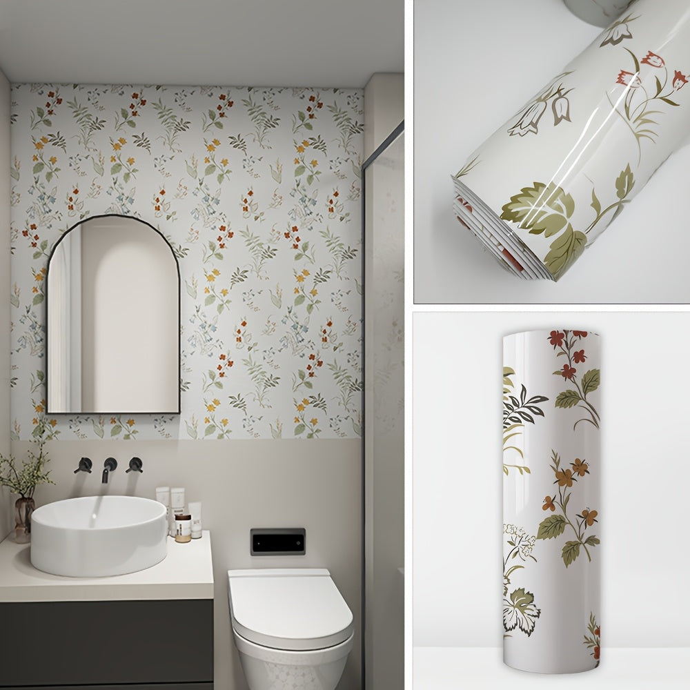 Waterproof Oil-Resistant Marble Pattern Aluminum Self-Adhesive Wallpaper for Walls in Living Rooms Kitchens Bathrooms