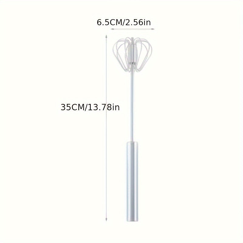 Stainless Steel Whisk and Milk Frother Kitchen Utensil for Baking and Blending