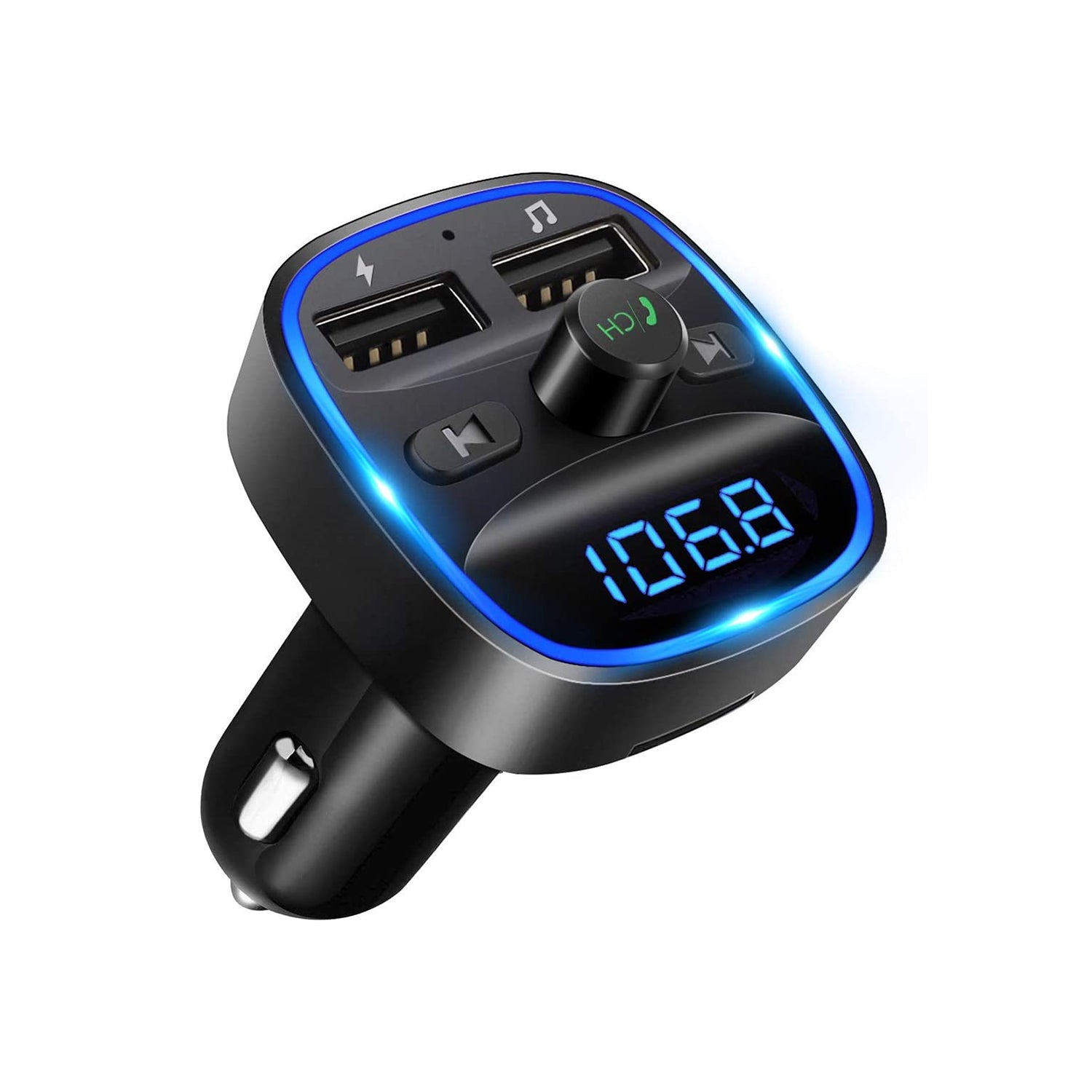 Wireless FM Transmitter Car Kit Dual USB Charging MP3 Player TF Card