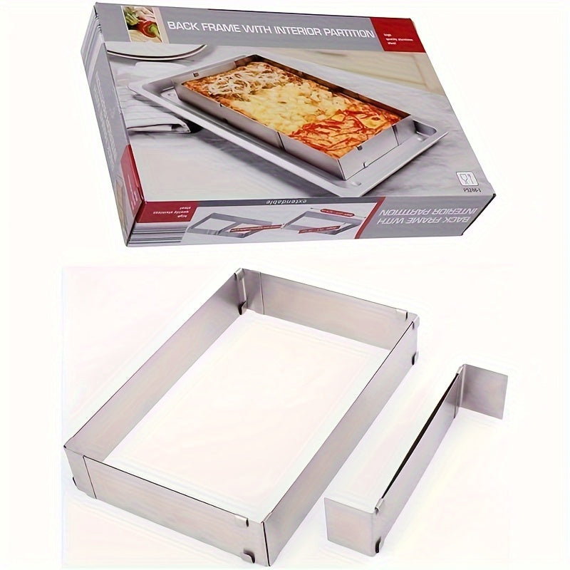 Adjustable Stainless Steel Rectangular Cake Mold for Baking Tiramisu Bread Pastries