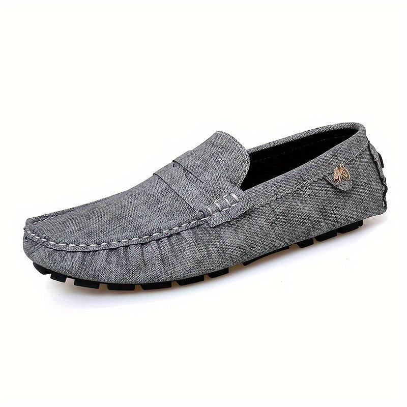 Women Slip-On Loafers Solid Color Non-Slip Rubber Sole All-Season Comfort
