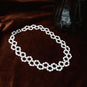 Ayollar uchun yangi suv marjonlari, vintage uslub, nozik kalqoncha zanjiri, zargarlik buyumlari