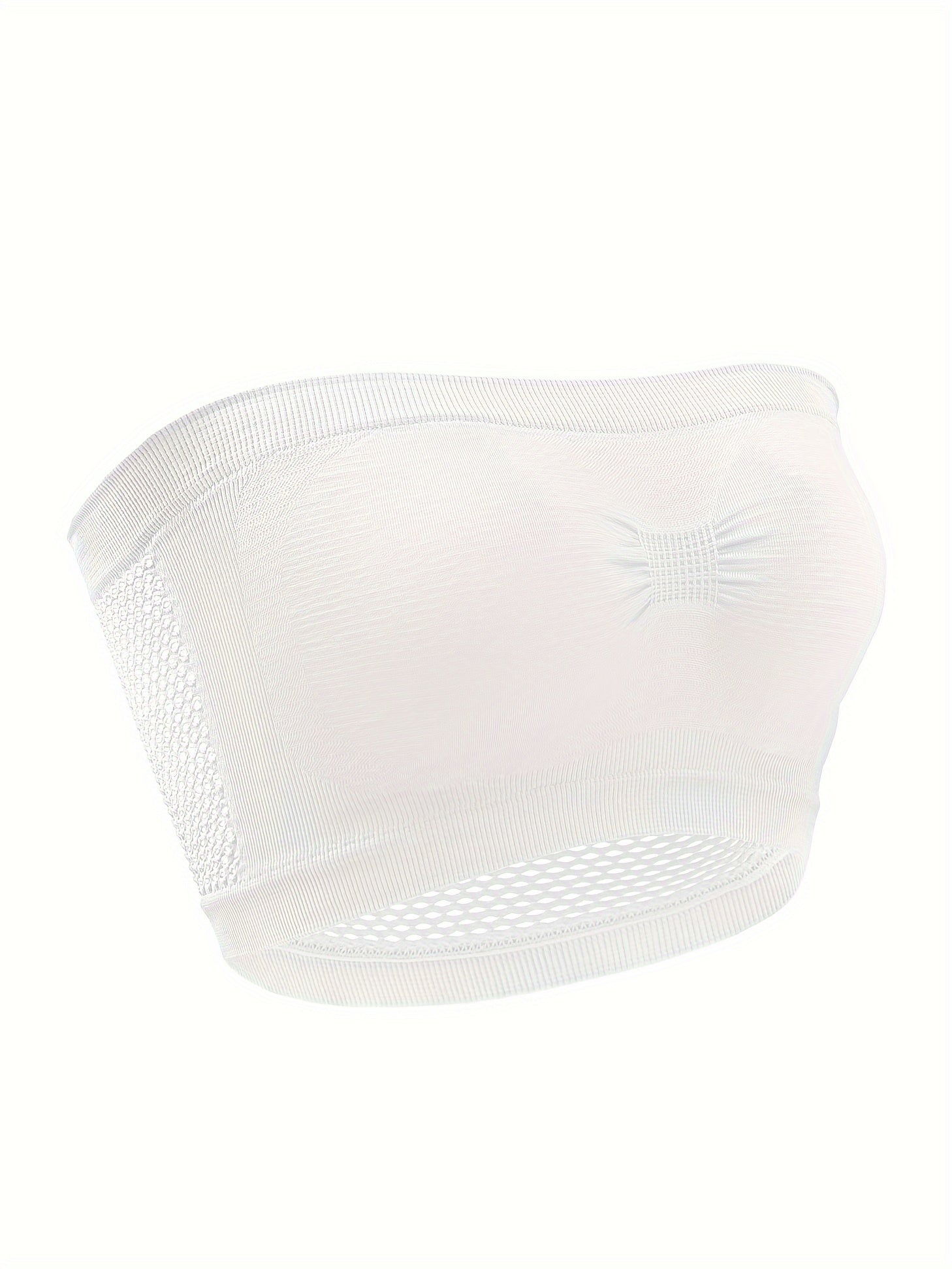 Women's Strapless Bandeau Bra Full Coverage Breathable Comfortable