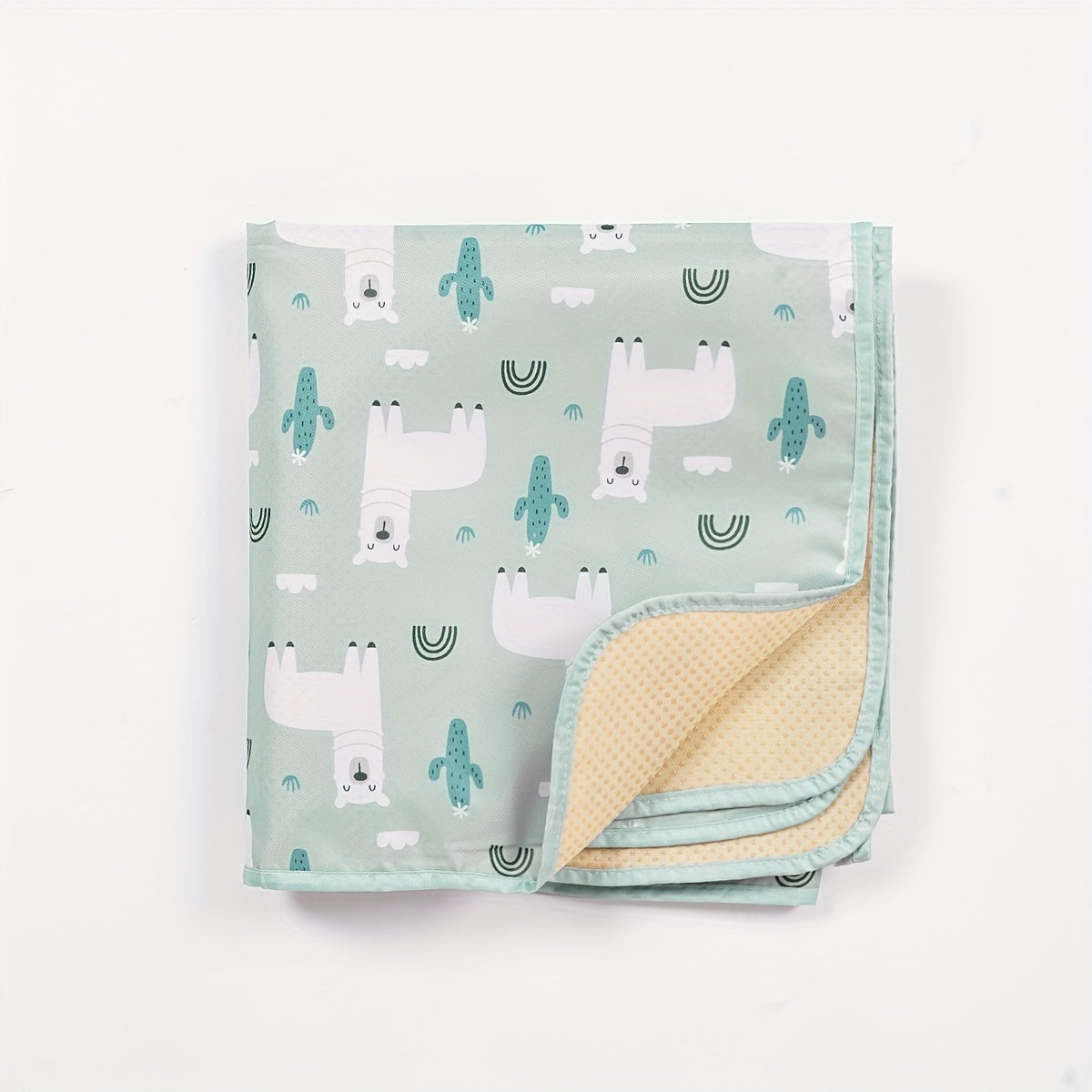 Waterproof Baby Floor Mat for Spills and Messes 43x43 Inches Non-Slip Washable Toddler Play Mat