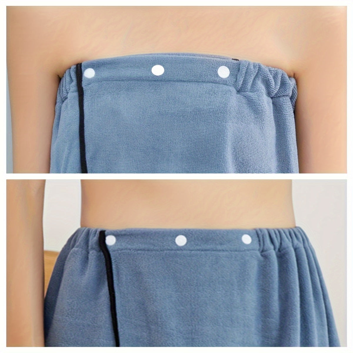 Men and Women Microfiber Coral Velvet Bathrobes Set Super Absorbent Quick-Drying