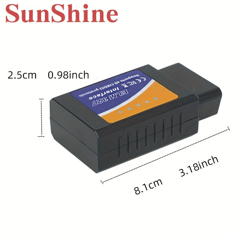 Wireless OBD2 Scanner for Cars with Full Data Analysis and Emissions Testing for Android and iOS