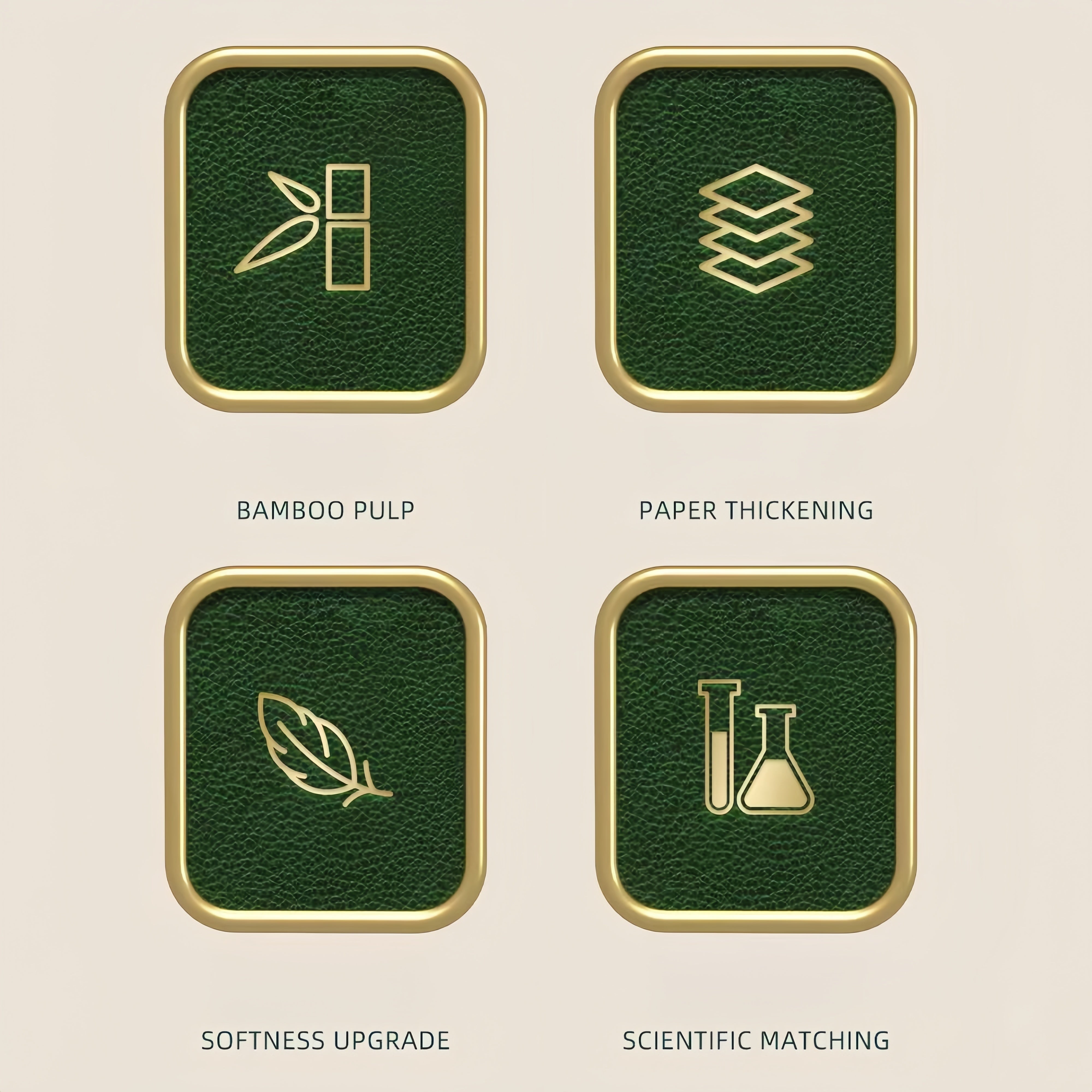 Rangli Glaze Series 4-qavatli tozaqog'oz, yumshoq, kuchli, yaxshi so'radigan bambuk qog'ozi, 16 ta paket