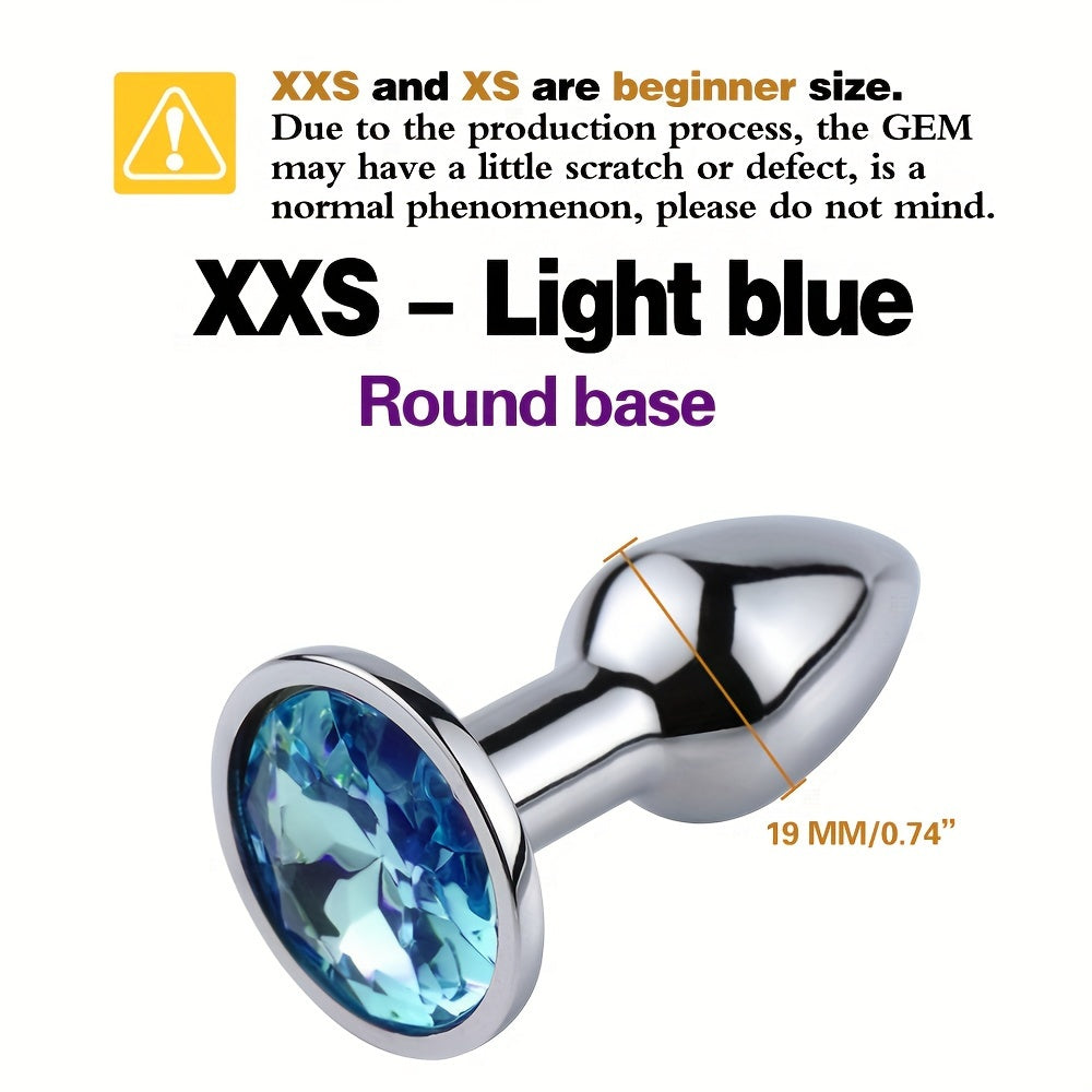 Adult Unisex Gold Gemstone Butt Plug Small Beginner Sex Toy