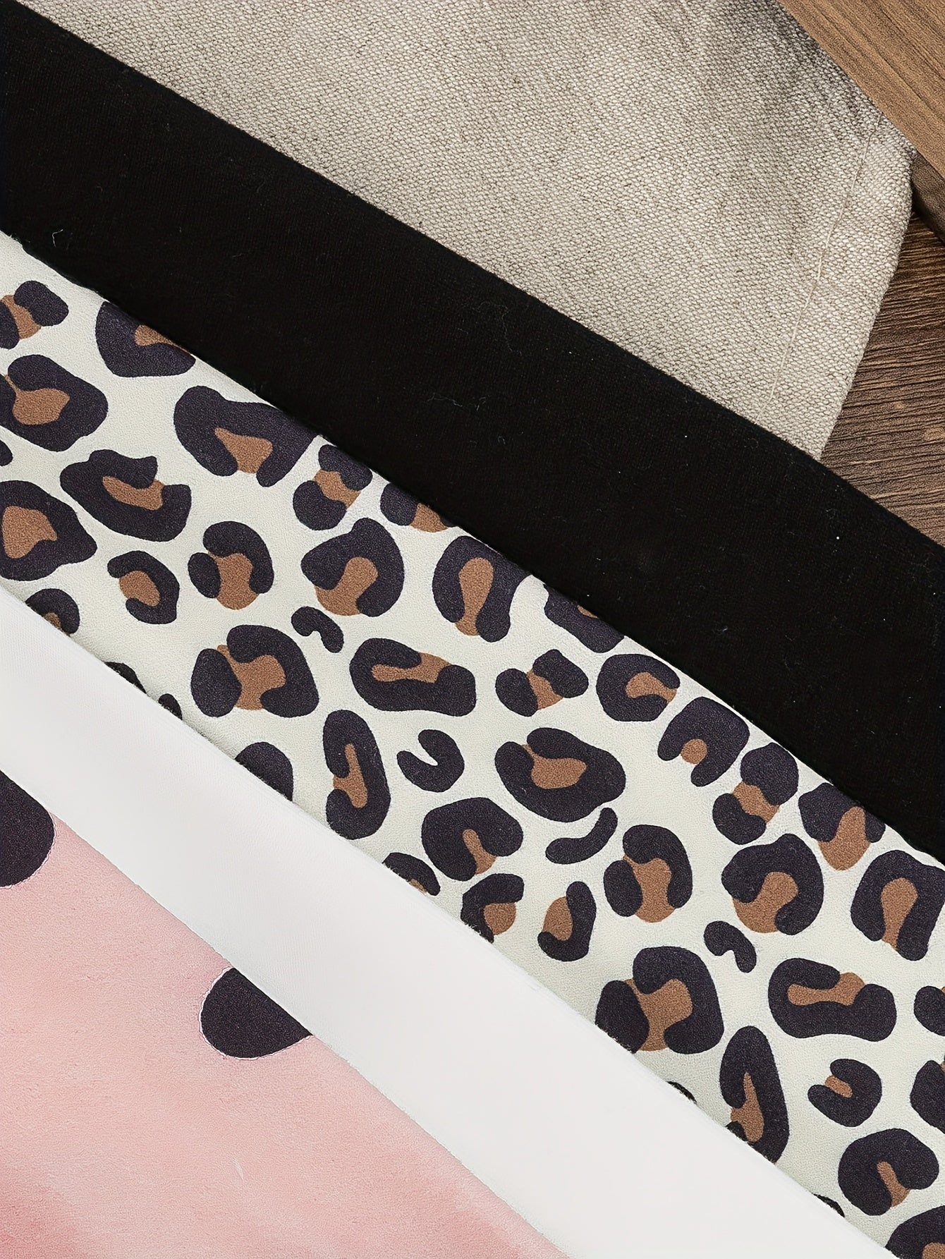 Girls' Long Sleeve Knit Tops 4-Piece Set Spring Fall Floral Solid Colors Skinny Fit