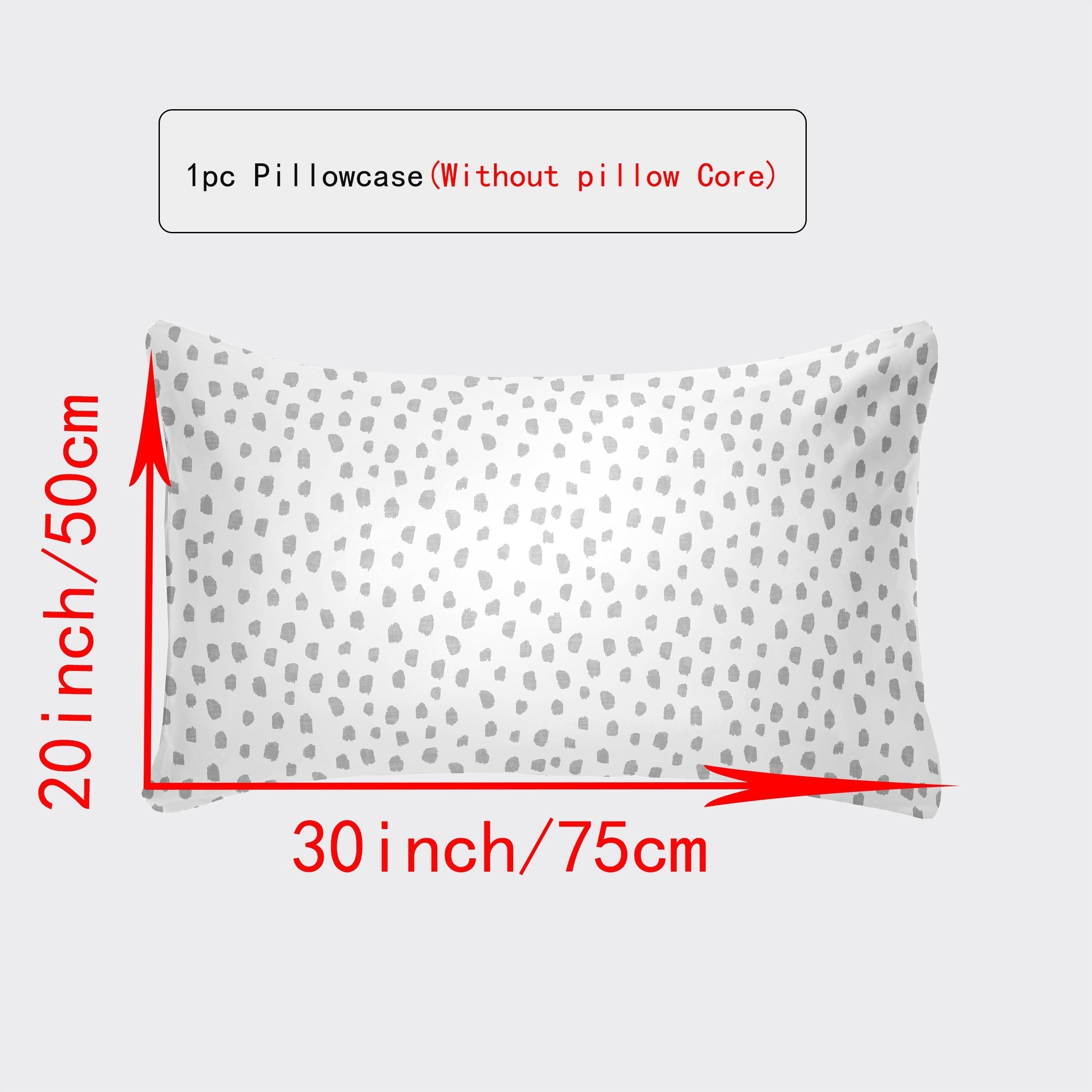 Breathable Pillowcase with Envelope Closure in Multiple Sizes and Floral Patterns