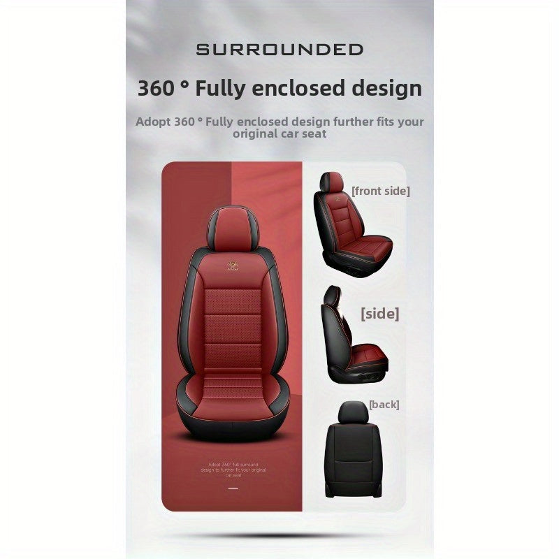 Universal Car Seat Covers Durable Easy-to-Install Fits 5-Seaters