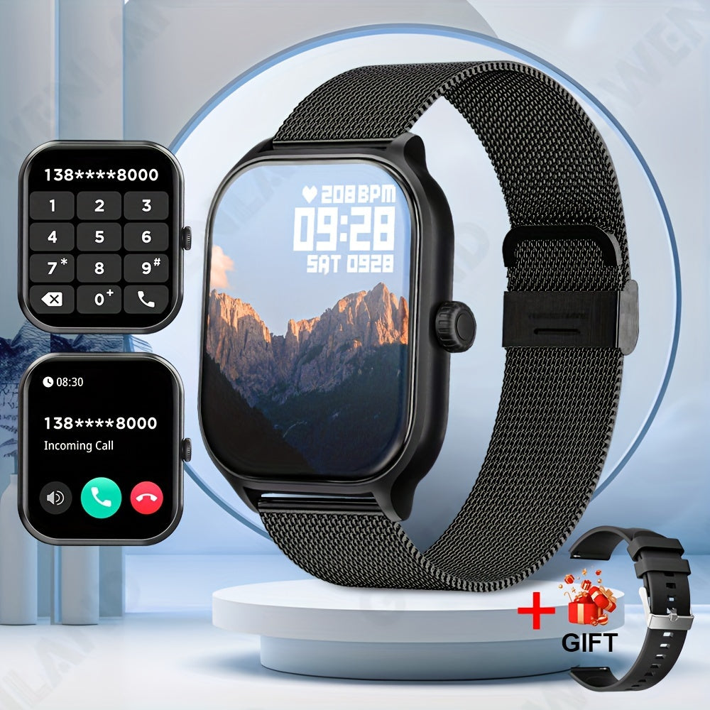 Smartwatch with 5.11cm Touch Screen Fitness Tracker Pedometer Calories Distance 100+ Exercise Modes for Android iPhone