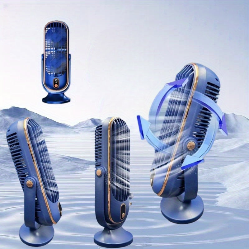 Car Desktop Fan with Low Noise and Three Speed Settings for Driving