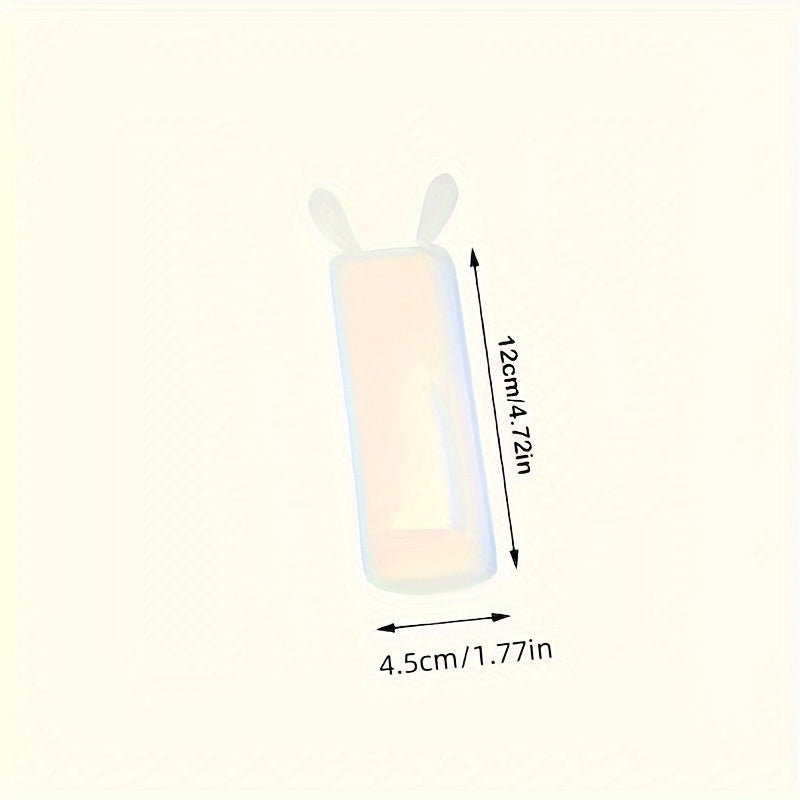 Rabbit-Shaped Silicone Remote Control Cover Dustproof Glow-in-the-Dark for TV and Air Conditioner