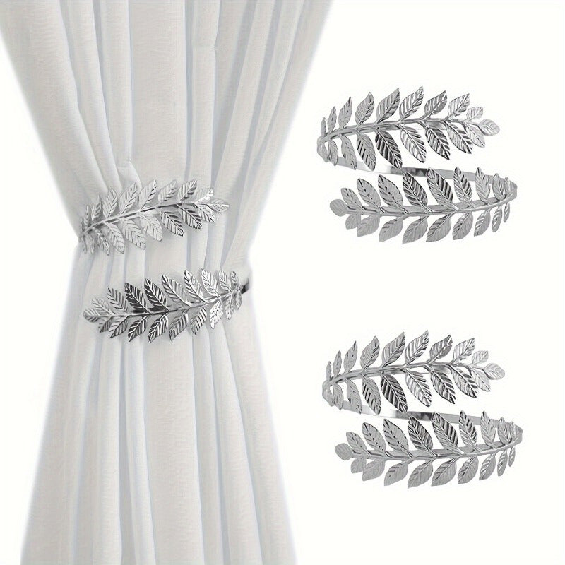 Metal Leaf Curtain Clip Holder for Living Room Bedroom Office Decor